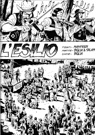 Il ballo Metis<br>disegni di Stefano Biglia e Giovanni Talami<br><i>(c) 2007 Sergio Bonelli Editore</i>