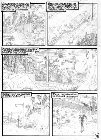 Tavola 21 matite<br>disegni di Massimo Bonfatti<br><i>(c) 2007 Sergio Bonelli Editore</i>
