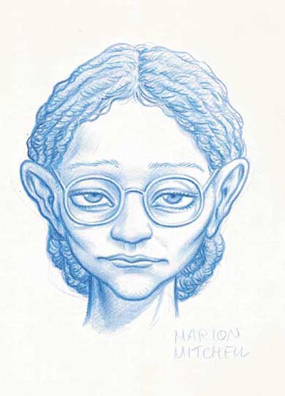 Studio Personaggi: Marion Mitchell<br>disegni di Massimo Bonfatti<br><i>(c) 2007 Sergio Bonelli Editore</i>