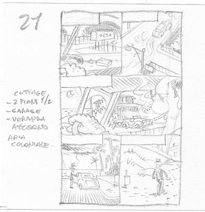 Tavola 21 layout<br>disegni di Massimo Bonfatti<br><i>(c) 2007 Sergio Bonelli Editore</i>