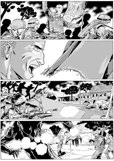 Tavola 30<br>disegni di Luca Enoch<br><i>(c) 2007 Sergio Bonelli Editore</i>