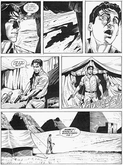 Tavola dal numero 88<br>disegni di Stefano Andreucci<br><i>(c) 2007 Sergio Bonelli Editore</i>