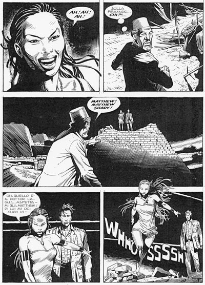 Tavola dal numero 89<br>disegni di Stefano Andreucci<br><i>(c) 2007 Sergio Bonelli Editore</i>