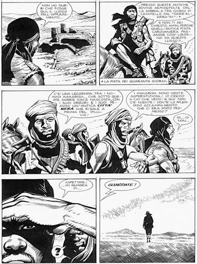 Tavola dal numero 89<br>disegni di Stefano Andreucci<br><i>(c) 2007 Sergio Bonelli Editore</i>