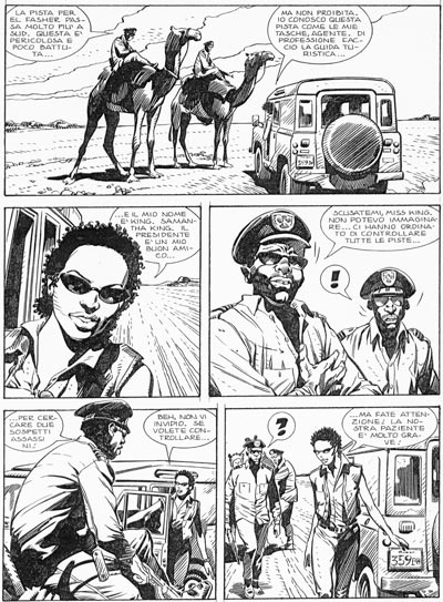 Tavola dal numero 89<br>disegni di Stefano Andreucci<br><i>(c) 2007 Sergio Bonelli Editore</i>