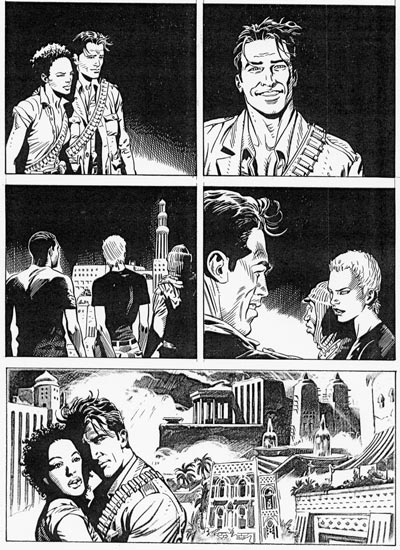Tavola dal numero 90<br>disegni di Stefano Andreucci<br><i>(c) 2007 Sergio Bonelli Editore</i>