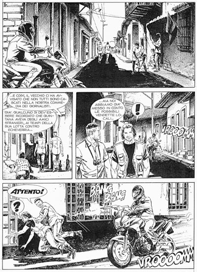 Tavola dal numero 92<br>disegni di Luca Raimondo<br><i>(c) 2007 Sergio Bonelli Editore</i>