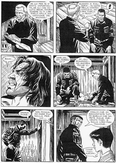 Tavola dallo speciale numero 3<br>disegni di Fabrizio Russo<br><i>(c) 2007 Sergio Bonelli Editore</i>