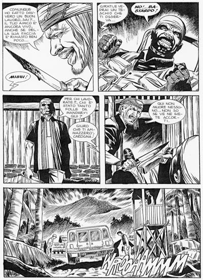 Tavola dallo speciale numero 3<br>disegni di Fabrizio Russo<br><i>(c) 2007 Sergio Bonelli Editore</i>