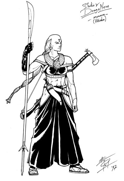 Studio Personaggi: Ecuba<br>disegni di Luca Enoch<br><i>(c) 2007 Sergio Bonelli Editore</i>