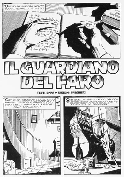 Tavola tratta dal numero 251<br>disegni di Giovanni Freghieri<br><i>(c) 2007 Sergio Bonelli Editore</i>