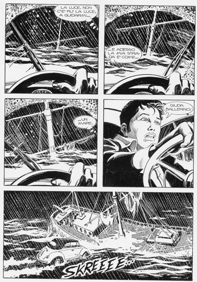 Tavola tratta dal numero 251<br>disegni di Giovanni Freghieri<br><i>(c) 2007 Sergio Bonelli Editore</i>