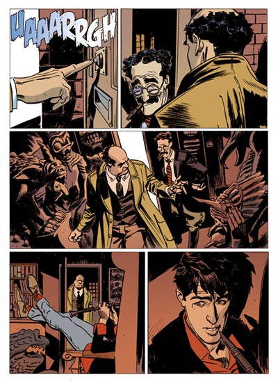 Tavola tratta dallo Speciale Color Fest<br>disegni e colori di Massimo Carnevale<br><i>(c) 2007 Sergio Bonelli Editore</i>