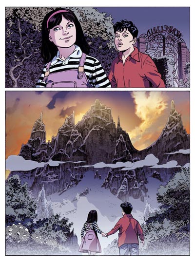 Tavola tratta dallo Speciale Color Fest<br>disegni di Bruno Brindisi, colori Studio Tenderini<br><i>(c) 2007 Sergio Bonelli Editore</i>