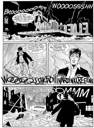 Tavola tratta dal Maxi 10, prima storia<br>disegni di Montanari & Grassani<br><i>(c) 2007 Sergio Bonelli Editore</i>