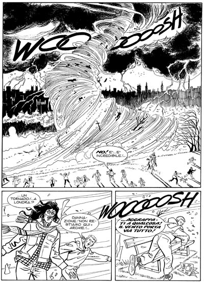 Tavola tratta dal Maxi 10, prima storia<br>disegni di Montanari & Grassani<br><i>(c) 2007 Sergio Bonelli Editore</i>