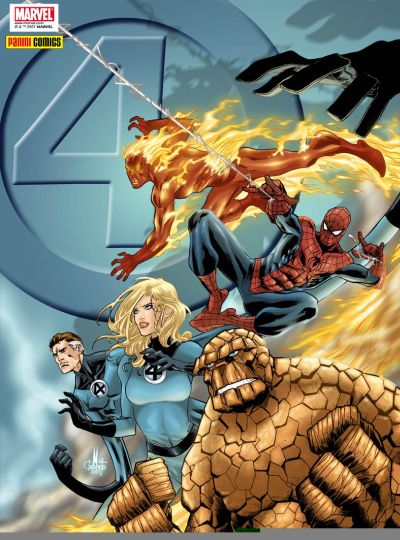 Cover Spider-man e Fantastici 4<br>disegni di Marco Checchetto<br><i>(c) aventi diritto</i>
