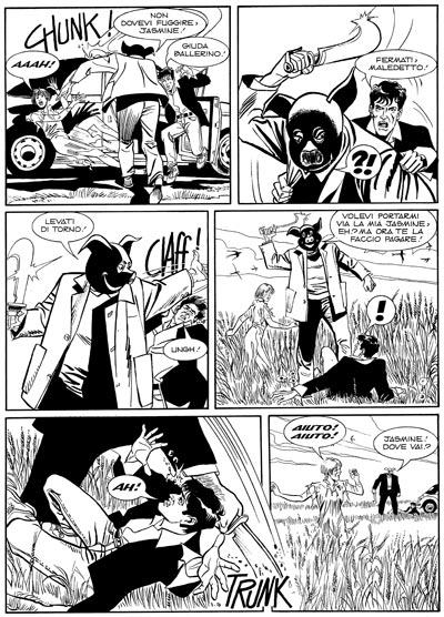 Tavola tratta dal Maxi 10, seconda storia<br>disegni di Montanari & Grassani<br><i>(c) 2007 Sergio Bonelli Editore</i>