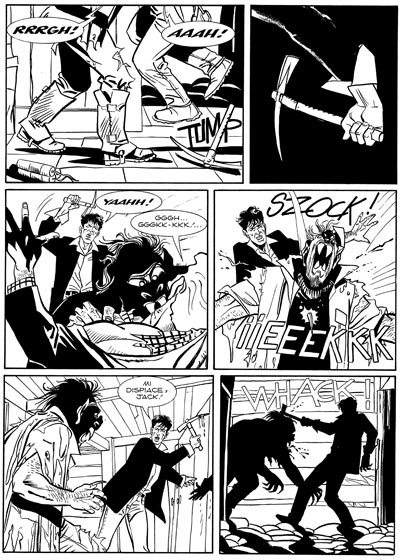 Tavola tratta dal Maxi 10, terza storia<br>disegni di Montanari & Grassani<br><i>(c) 2007 Sergio Bonelli Editore</i>