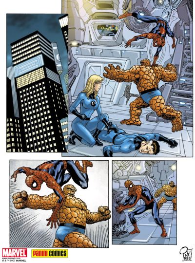 Spider-Man 6, pagina 6 a colori<br>disegni di Giancarlo Olivares<br><i>(c) aventi diritto</i>