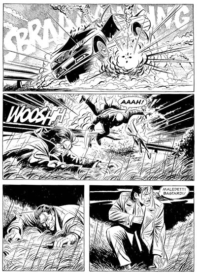 Tavola dal numero 16<br>disegni di Alberto Castiglioni<br><i>(c) 2007 Sergio Bonelli Editore</i>