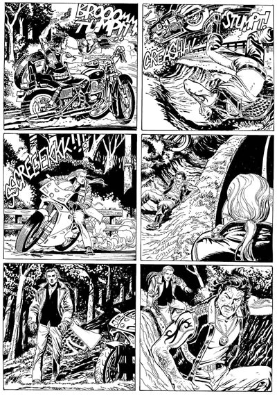 Tavola dal numero 17<br>disegni di Angel "Lito" Fernandez<br><i>(c) 2007 Sergio Bonelli Editore</i>