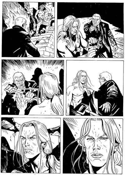 Tavola dal numero 18<br>disegni di Maurizio Di Vincenzo<br><i>(c) 2007 Sergio Bonelli Editore</i>