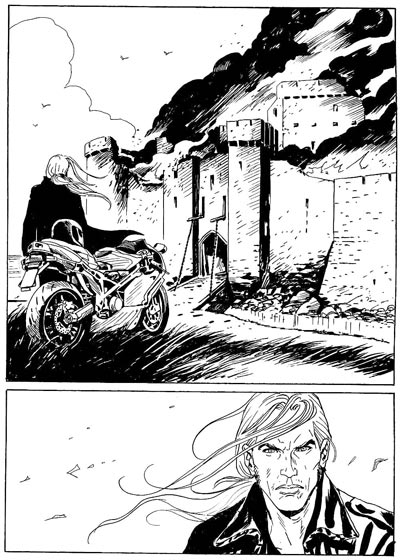 Tavola dal numero 18<br>disegni di Maurizio Di Vincenzo<br><i>(c) 2007 Sergio Bonelli Editore</i>