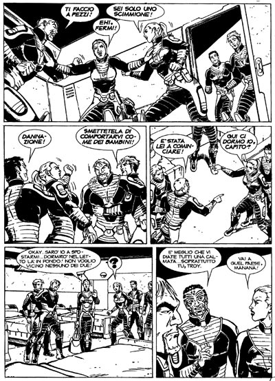 Tavola 38/Almanacco 2007<br>disegni di Patrizia Mandanici e Silvia Corbetta<br><i>(c) 2007 Sergio Bonelli Editore</i>