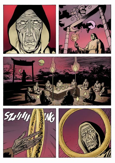 Tavola 08/200<br>disegni e colori di Germano Bonazzi<br><i>(c) 2007 Sergio Bonelli Editore</i>
