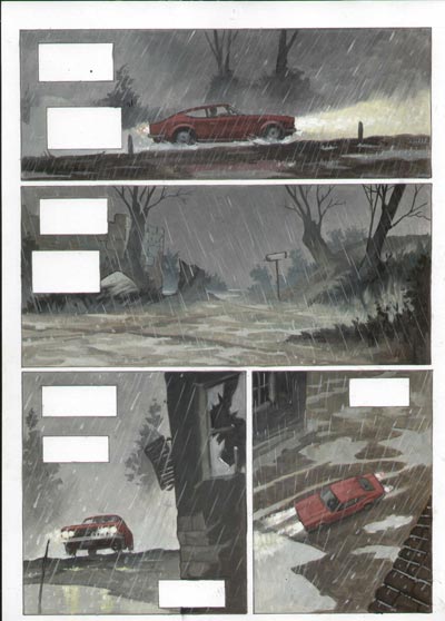 Volume 2 Tavola 2<br>disegni di Andrea Mutti, colori di Angelo Busacchini<br><i>(c) 2007 Edizioni BD</i>