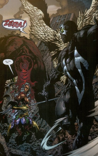 Lo scontro sta per cominciare Lo scontro sta per cominciare<br>Spawn 98, pag. 22<br><i>(c) 2007 Image Comics / Panini Comics</i>