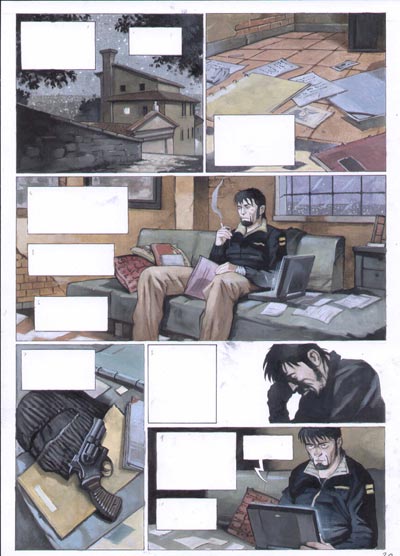 Volume 2 Tavola 20<br>disegni di Andrea Mutti, colori di Angelo Busacchini<br><i>(c) 2007 Edizioni BD</i>