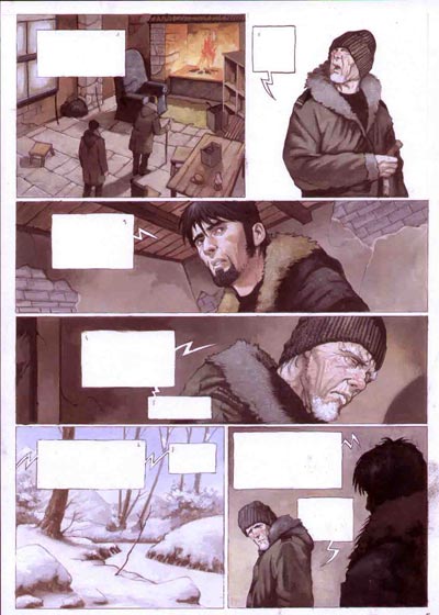 Volume 2 Tavola 28<br>disegni di Andrea Mutti, colori di Angelo Busacchini<br><i>(c) 2007 Edizioni BD</i>