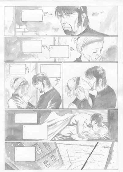 Volume 2 Tavola 40 bianco&nero<br>disegni di Andrea Mutti<br><i>(c) 2007 Edizioni BD</i>
