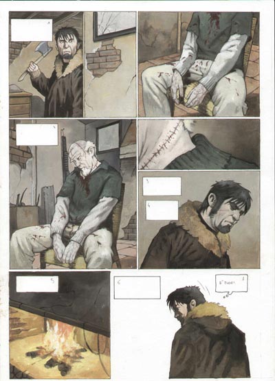 Volume 2 Tavola 43<br>disegni di Andrea Mutti, colori di Angelo Busacchini<br><i>(c) 2007 Edizioni BD</i>