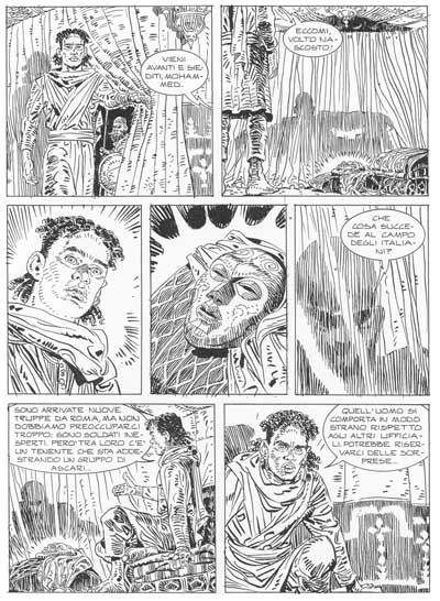 Tavola tratta dal numero 4<br>disegni di Erin Burak<br><i>(c) 2007 Sergio Bonelli Editore</i>