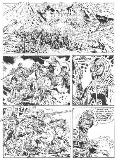 Tavola tratta dal numero 4 Tavola tratta dal numero 4<br>disegni di Erin Burak<br><i>(c) 2007 Sergio Bonelli Editore</i>
