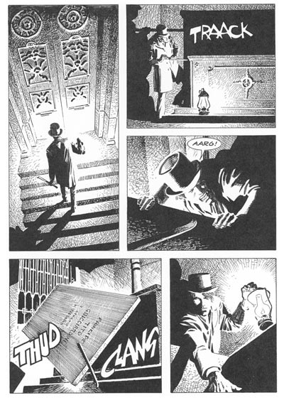 Tavola tratta dal numero 7 Tavola tratta dal numero 7<br>disegni di Giovanni Freghieri<br><i>(c) 2007 Sergio Bonelli Editore</i>