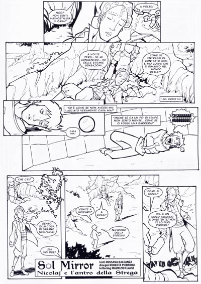 Cronaca Comics Numero 1 - Sol Mirror<br>disegni di Roberta Pierpaoli<br><i>(c) 2007 Salvatore Taormina</i>