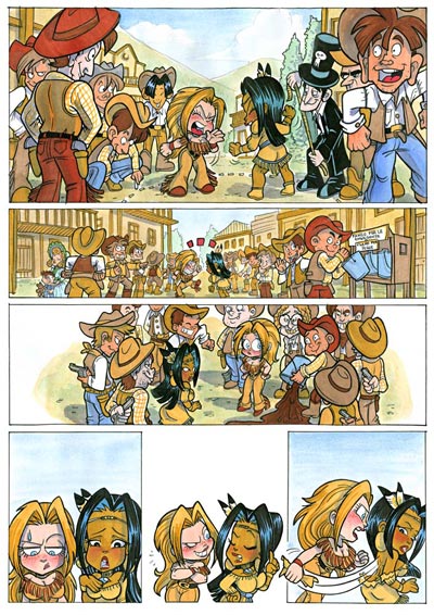 Crazy Tribe numero 2 - tavola 22<br>disegni e colori di Elena Mirulla<br><i>(c) 2007 Salvatore Taormina</i>