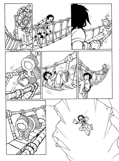 Sol Mirror numero 3 - tavola 19<br>disegni di Alessandra Ciseo, colori di Oscar e Andrea Celestini<br><i>(c) 2007 Salvatore Taormina</i>