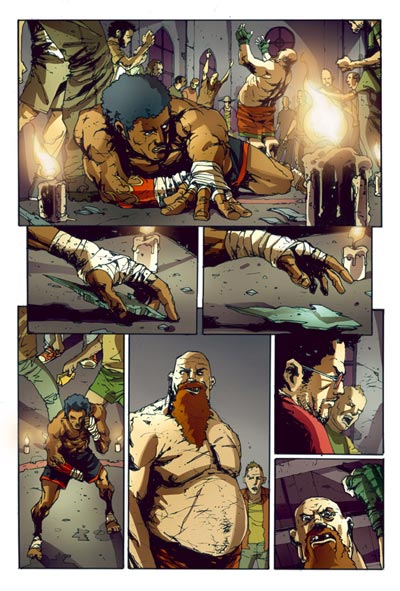 Tavola 73 - Edizione Franco-Belga<br>disegni di Alberto Ponticelli, colori di Oscar Celestini<br><i>(c) 2007 Edizioni BD</i>