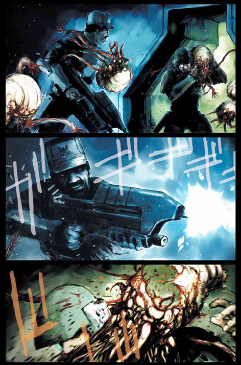 Parlano le armi Parlano le armi<br>pag.72<br><i>(c) 2007 Panini Comics / Bungie / Microsoft / Marvel</i>
