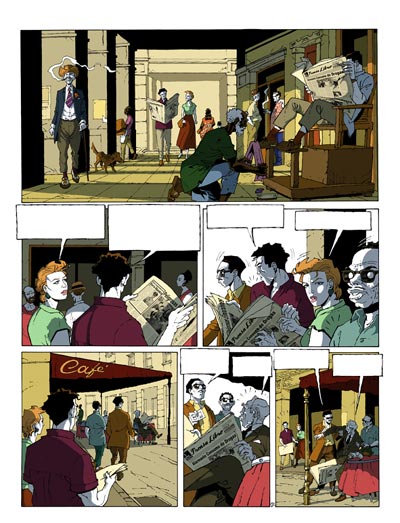 Tavola 21 - Volume 2<br>disegni e colori di Stefano Casini<br><i>(c) 2007 Editions Mosquito</i>
