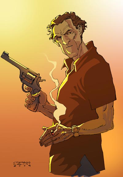 Nero e la sua fedele pistola<br>disegni e colori di Stefano Casini<br><i>(c) 2007 Editions Mosquito</i>