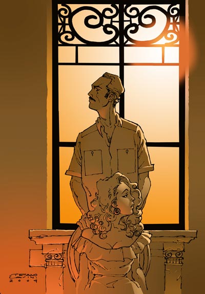Julio e Martha<br>disegni e colori di Stefano Casini<br><i>(c) 2007 Editions Mosquito</i>