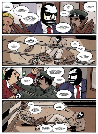 Tavola dalla storia "Ultra Sombra" (da Quebrada - Ogni Uomo per Se Stesso)<br>disegni di Grazia Lobaccaro<br><i>(c) 2007 Matteo Casali</i>