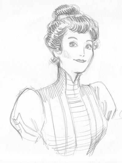 Studio Personaggi: Luisa Bellan<br>disegni di Luigi Simeoni<br><i>(c) 2007 Sergio Bonelli Editore</i>