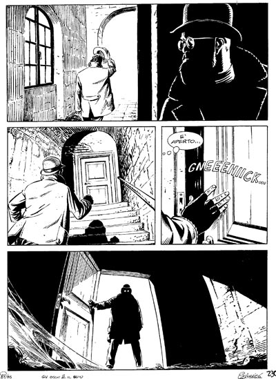 Una tavola muta e tesa<br>Tavola 37 - disegni di Luigi Simeoni<br><i>(c) 2007 Sergio Bonelli Editore</i>